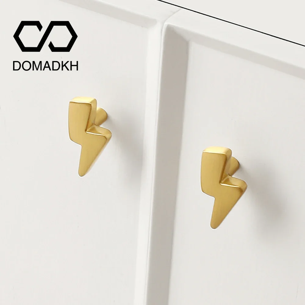 Unique Furniture Hardware - Perillas de gabinete de latón con
