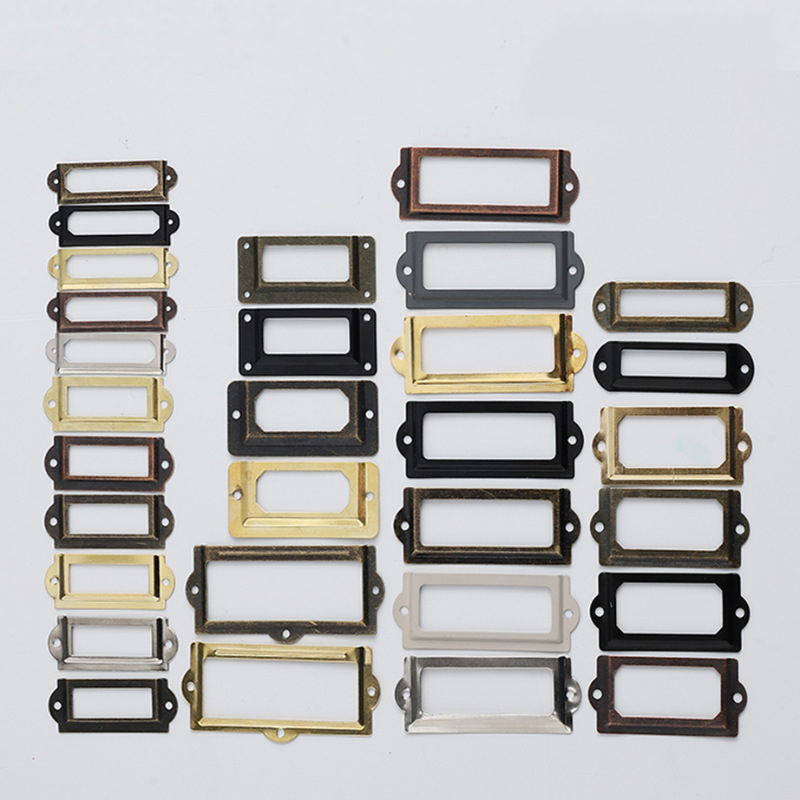 Furniture Hardware Names - Soporte de etiqueta Vintage, archivador de