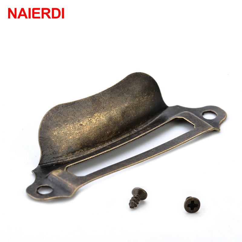 Furniture Hardware Names - NAIERDI-manijas de etiqueta de caja antigua,