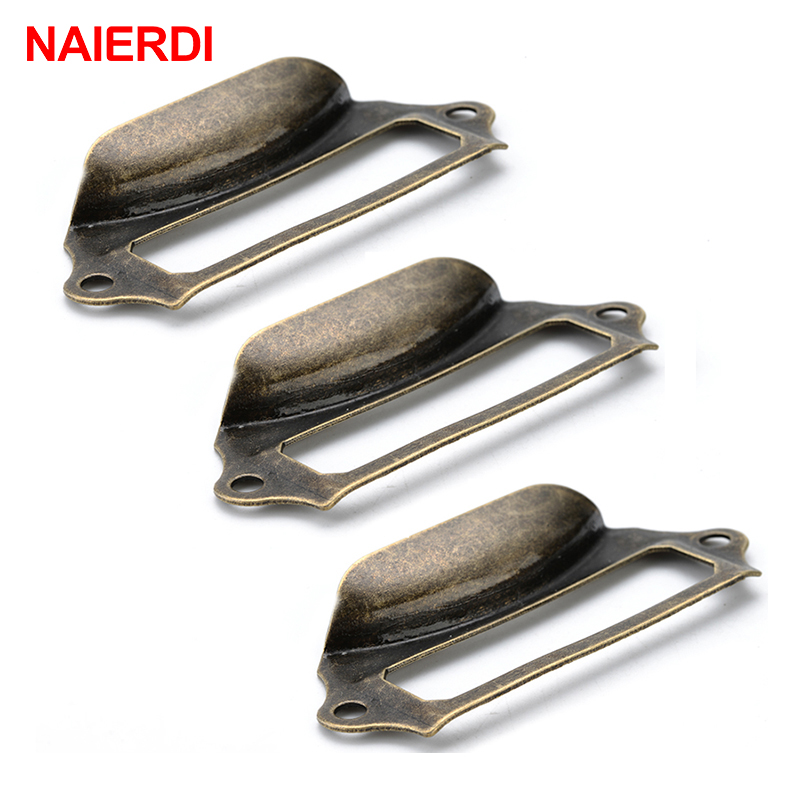 Furniture Hardware Names - NAIERDI-tiradores antiguos, etiqueta de caja, tirador