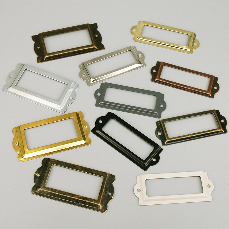 Furniture Hardware Names - Marco de etiqueta de hierro antiguo,