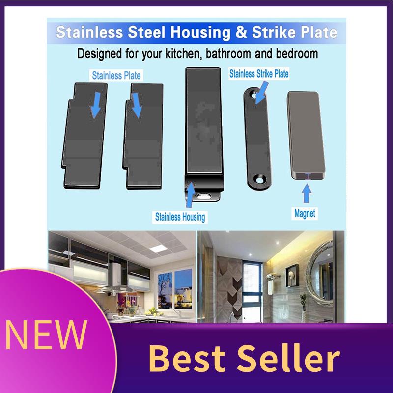 Magnetic Catch Door - HFES Paquete de 4 pestillos magnéticos