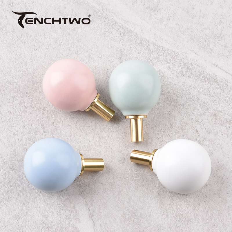 Ganchos de cerámica redondos,  - Furniture Hardware Pulls reseña y precio