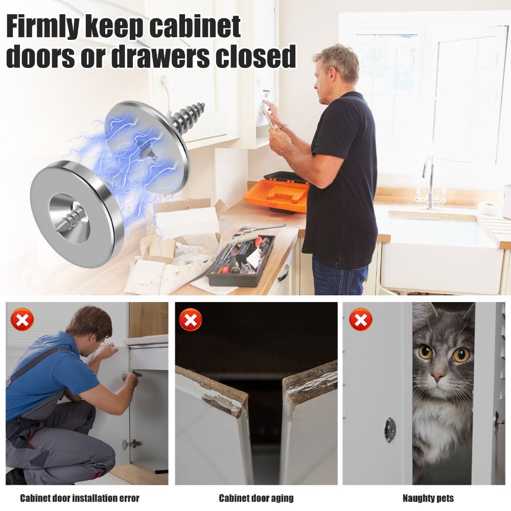 4 Uds. Cierre de puerta magnét - Magnetic Catch Door reseña y precio
