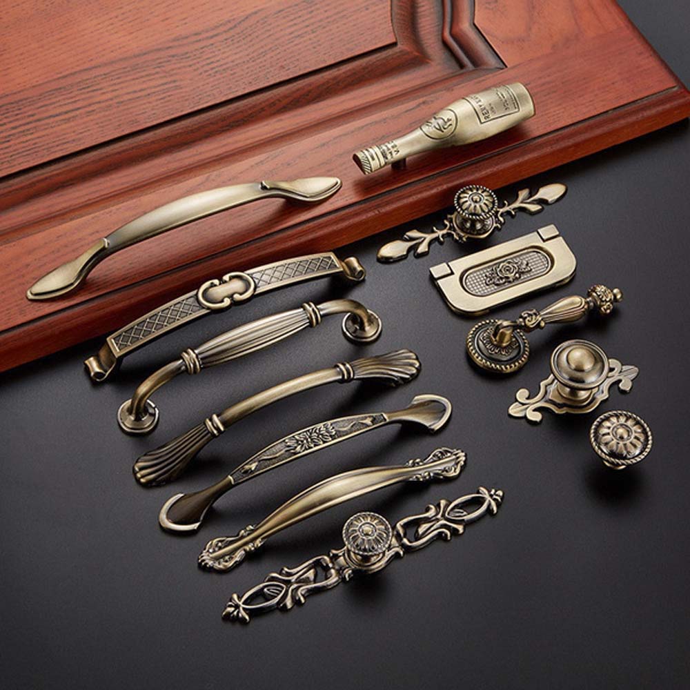 Tiradores de bronce vintage pa - Furniture Hardware Pulls reseña y precio