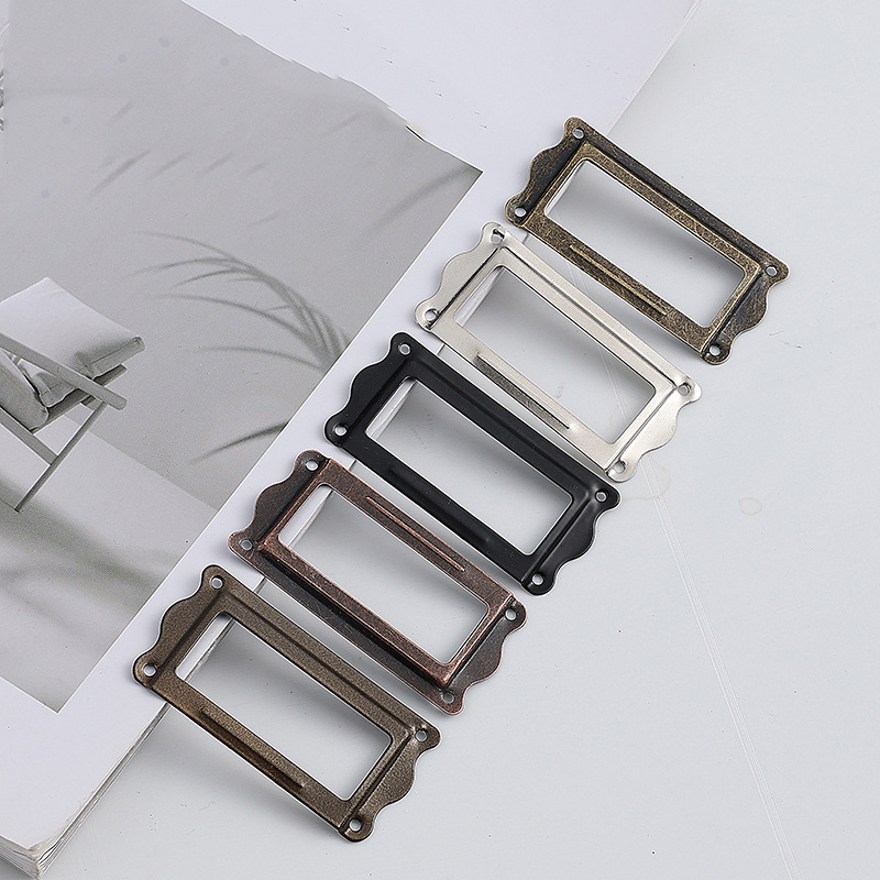 Soporte de etiqueta Vintage, a - Furniture Hardware Names reseña y precio