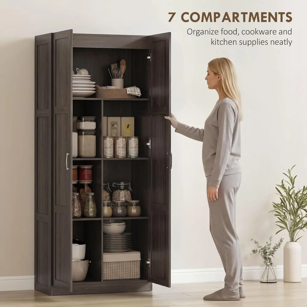 HOMCOM Armario de Cocina Alto  - Soft Close Hinge reseña y precio