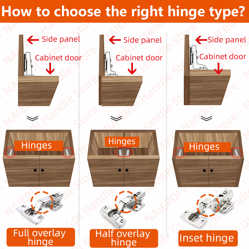 NAIERDI - Juego de 4 Bisagras  - Soft Close Hinge reseña y precio